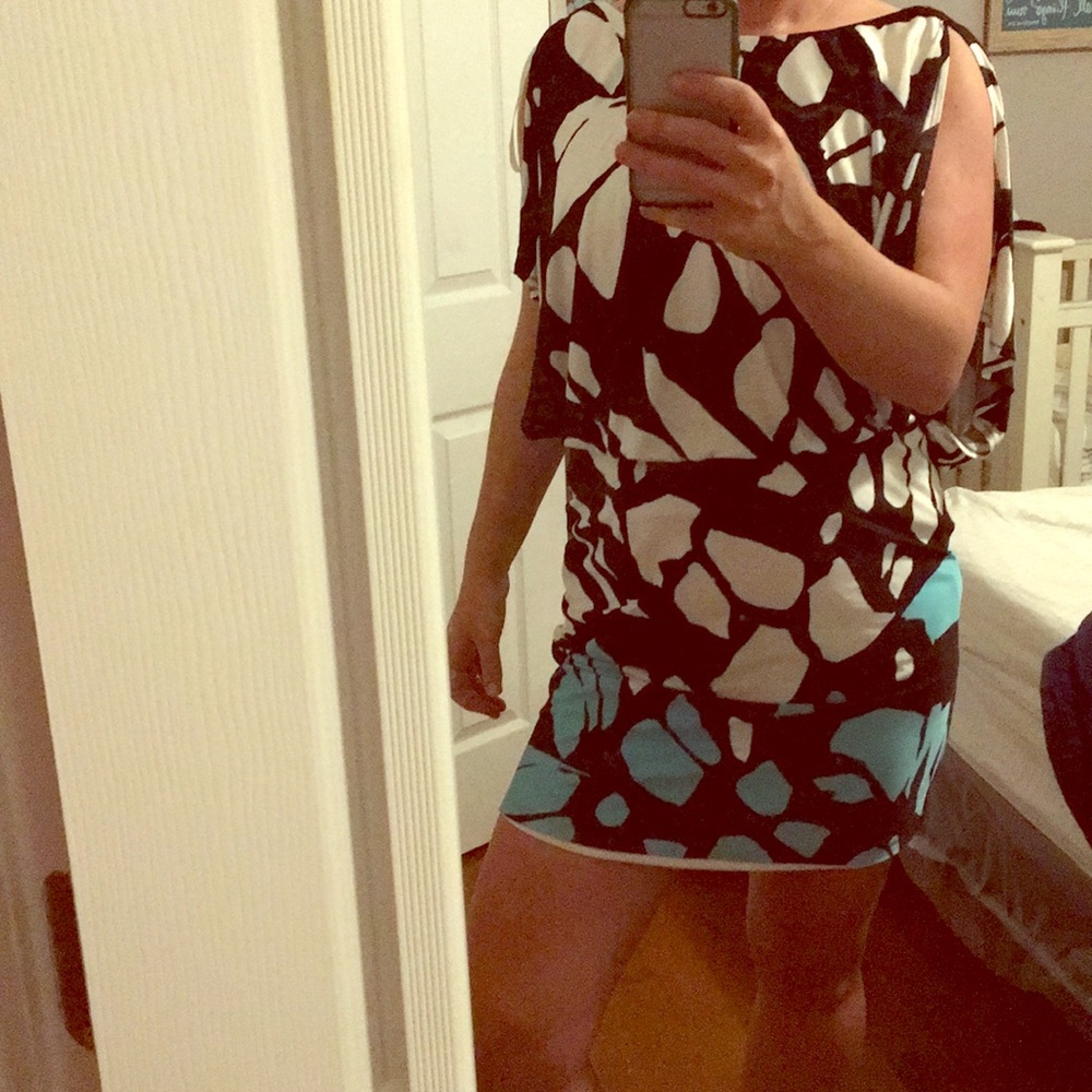 Julia Jordan Fun Patterned Dress